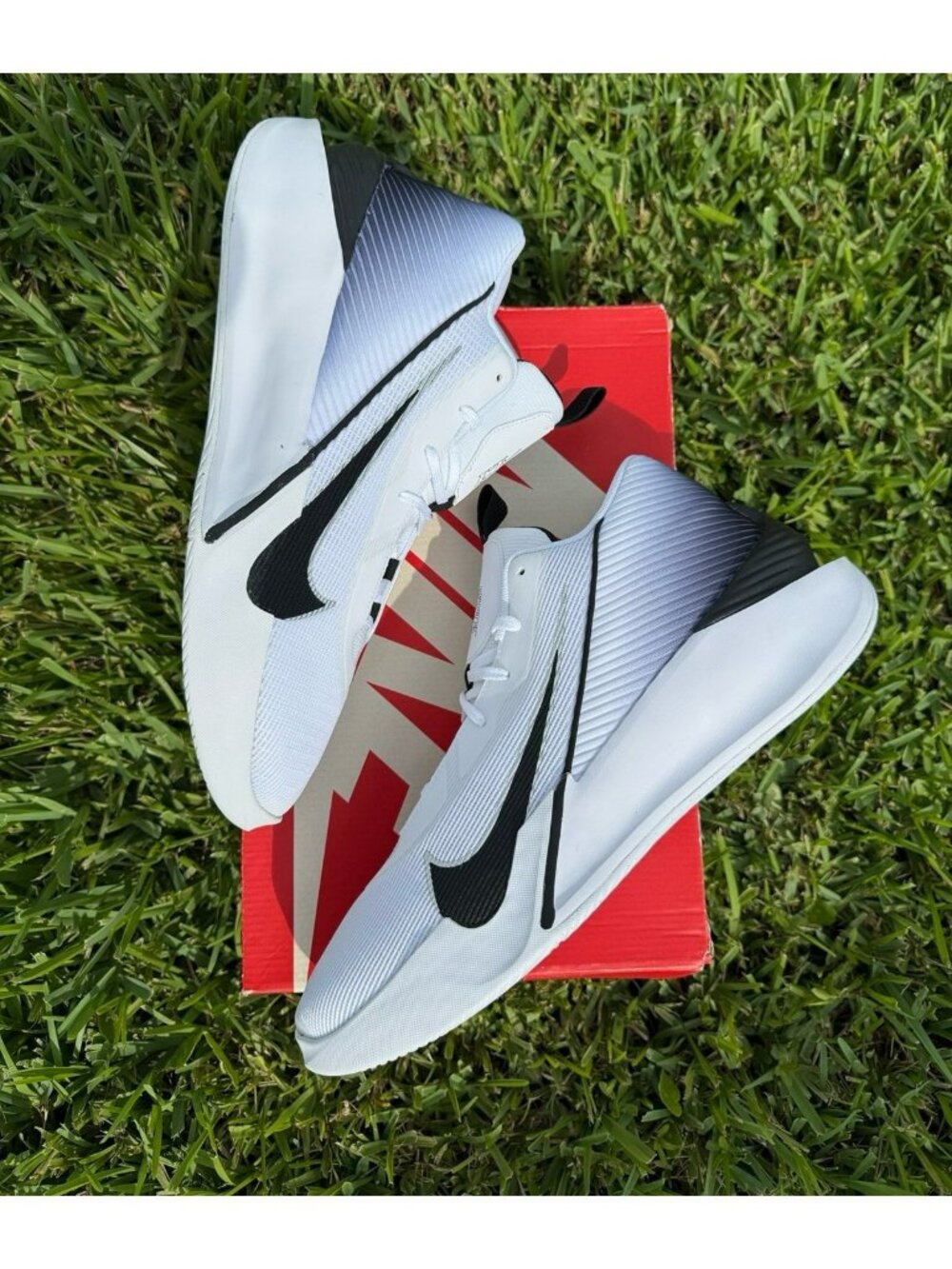 13 MEN’S NIKE G.T JUMP ACADEMY WHITE BLACK FV5524-100 BASKETBALL SNEAKERS
